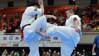 【新極真会】第53回全日本大会　男子２回戦　大石vs落合　SHINKYOKUSHINKAI KARATE