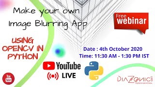 Computer Vision - Image Blurring App using Python | Diazonic Labs