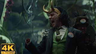 Alligator Loki eats Loki's Hand [4K] | Loki Episode 5 - Loki 1x05