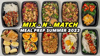 Mix & Match Meal Prep Summer 2023 - 5 ingredients, 10 recipes