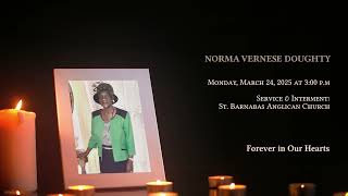 In Loving Memory of Norma Vernese Doughty - Obituary