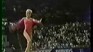 Ulrike Klotz - 1987 Worlds EF - Balance Beam