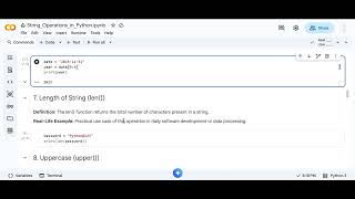 Lab 2: String Operations in Python.