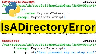 IsADirectoryError | Python | Tutorial