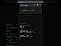 Terminal Loading Animation | HTML & CSS Tutorial 💻⚡ #coding #html
