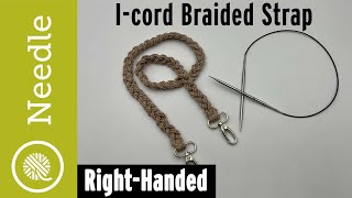 Knit i-cord Braided Handle or Strap | Right Handed (icord)