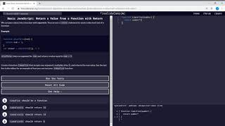 Basic Javascript (52/111) | Return a Value from a Function with Return | freeCodeCamp