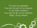 The moffats |  Girl of my dreams | Lyrics