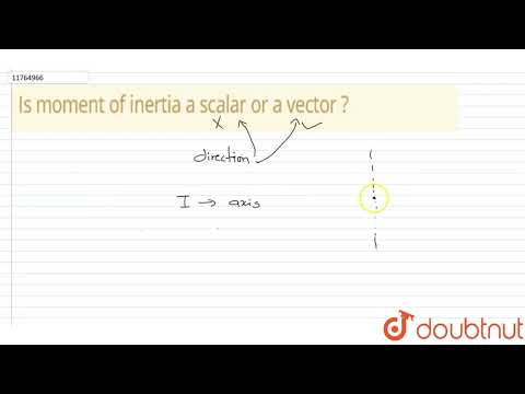 Is moment of inertia a vector?