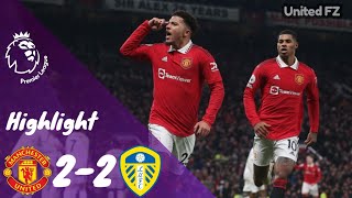 Premier League Highlight Today  | Manchester United vs Leeds United 2 - 2 | Hasil Bola Tadi malam