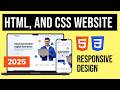 Responsive HTML and CSS Website Tutorial from Scratch, Web Development course for Beginners in 2025