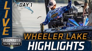 Highlights: Day 1 Bassmaster action at Wheeler Lake