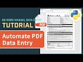 Automate PDF Form Filling With Python | Python Automation