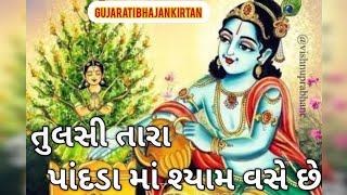 🙏 તુલસી તારા પાંદડા માં શ્યામ વસે છે (નીચે લખેલું છે)#ગુજરાતીભજનકિર્તન #તુલસીવિવાહ #મનિષાગડરિયા