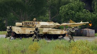 The fierce battle of the German Leopard Tank, Brutally bombarding the Russian T-72