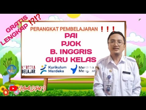 LENGKAP⁉️ PERANGKAT PEMBELAJARAN PAI PJOK B INGGRIS GURU KELAS SD - YouTube