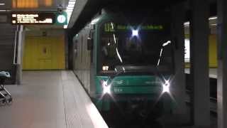 U-Bahn Trains in Frankfurt, Germany