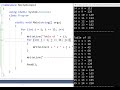 Nested Loops C# - Printing Tables