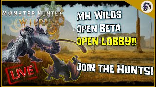 MONSTER HUNTER WILDS OPEN BETA!! Open Lobby - !id for lobby code