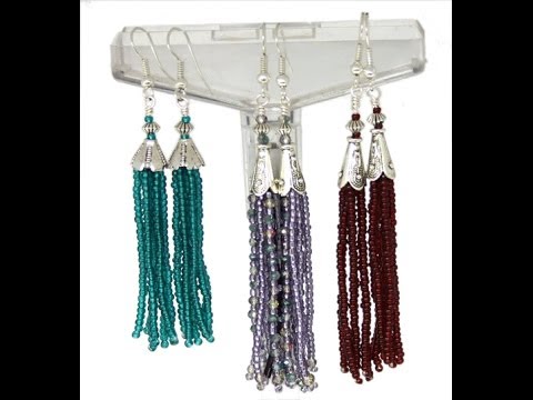 How to Make Beaded Tassel Earrings How to Make Beaded Tassel Earrings