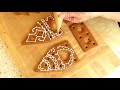 クリスマス用に作るお菓子の家。ハートのジンジャーブレッドハウス お菓子の家の作り方 how to make sweet gingerbread house