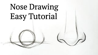 How to draw a nose easy Drawing nose step by step tutorial for beginners Pencil drawing easy