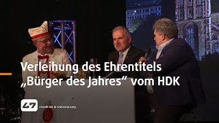 STUDIO 47 .live | VERLEIHUNG DES EHRENTITELS „BÜRGER DES JAHRES“ VOM HDK