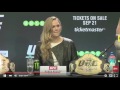 ronda rousey continues to show that she is not gonna be baited by feminists