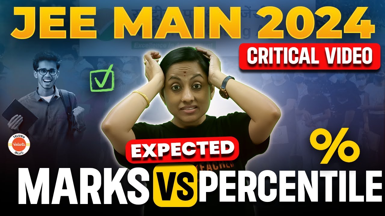 JEE MAIN 2024 Jan Attempt - EXPECTED MARKS Vs PERCENTILE | Important ...