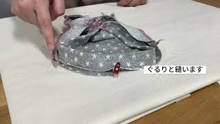 犬服くま耳パーカーの作り方