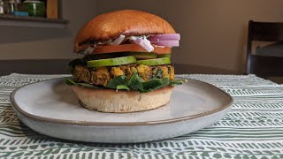Chana Masala Burger! Vegan and easy, step by step