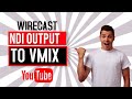 WIRECAST NDI OUTPUT TO VMIX 24 INTERGRATION