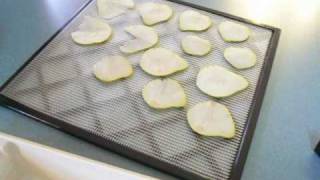 Dehydrated Pears Dried Pear Chips Dehydrating fruits w/stephanie @ efooddehydrator.com