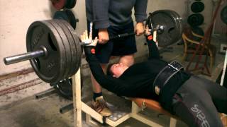 Stian Walgermo, litt lett benk 3x180kg