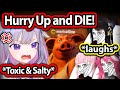 Biboo gets a bit too SALTY & TOXIC After Losing To Calli, Nerissa and Raora 【Hololive】