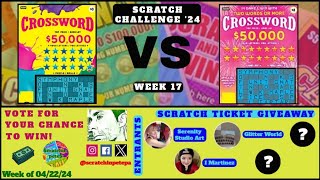Scratchin' Pete | Scratch Challenge:  Crossword (Yellow) VS Crossword (Pink) | W
