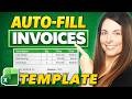 Excel Invoice Template That Auto-Fills Client Data (XLOOKUP Tutorial)