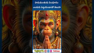 హనుమంతుడు సింధూరం ఎందుకు పెట్టుకుంటాడో తెలుసా ? #TejMyth #shorts #trending #hanuman