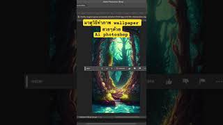 มาดูวิธีทำ วอลเปเปอร์ สวยๆด้วย Ai photoshop #generativefill