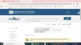 How to use the boolean operator AND in PubMed. A simple step-by-step tutorial for beginners.