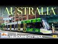 Melbourne CBD city winter walk 4K |Melbourne winter 4k walk through