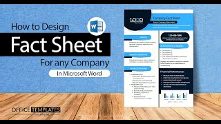 Designing a Professional Company Fact Sheet in MS Word | Step-by-Step Tutorial