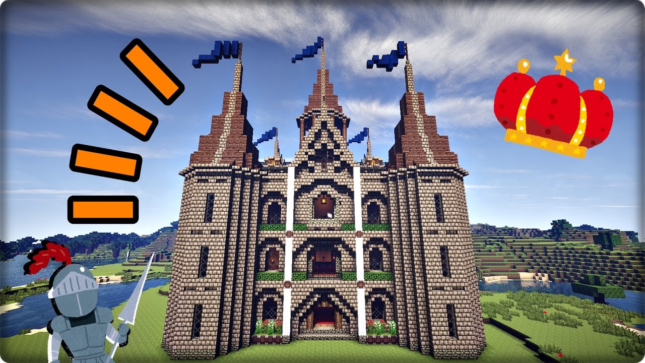 マイクラ 洋風な城の簡単な作り方 Part1 プロの裏技建築 マイクラ 洋風な城の簡単な作り方 Part1 プロの裏技建築
