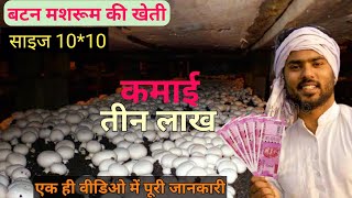 बटन मशरूम की खेती कैसे करें / button mushroom ki kheti / मशरूम का कंपोस्ट कैसे तैयार होता है?