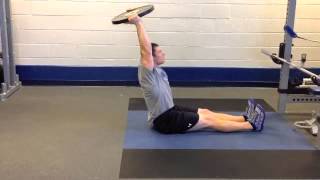 Overhead Plate Sit Up