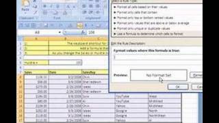 Excel Magic Trick #6: Conditional Formatting for a Row
