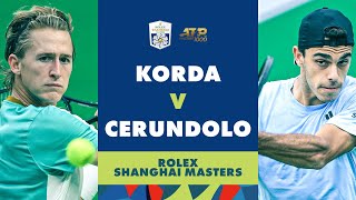 Sebastian Korda vs Francisco Cerundolo Highlights | Rolex Shanghai Masters 2023