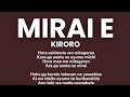 Kiroro — Mirai E Lyrics | hora ashimoto womi lyrics