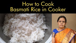 ബസുമതി അരി കുക്കറിൽ വേവിക്കുന്ന വിധം/How to Cook Basmati rice in cooker😘