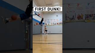 He almost blocked my FIRST dunk! #dunk #basketball